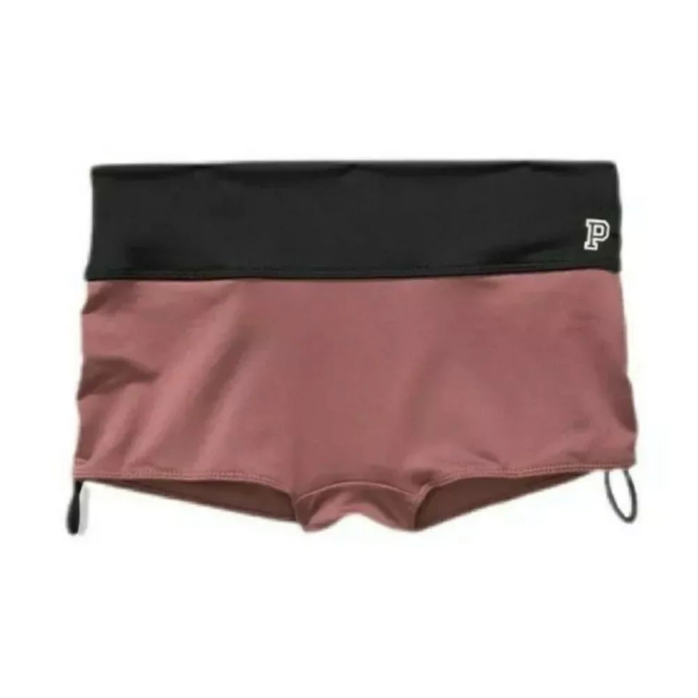 Victoria’s Secret Pink Ultimate Gym to Swim Sports Shortie Brown Black Medium
